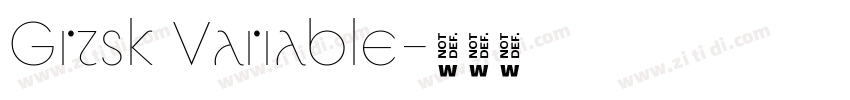Grtsk Variable字体转换